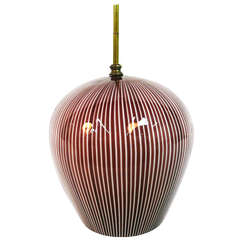 Venini Italian Pendant Lamp by Massimo Vignelli