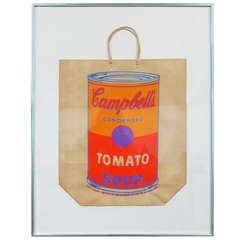 Andy Warhol - Sac à main Campbell ??s Tomato Soup Can on Shopping Bag