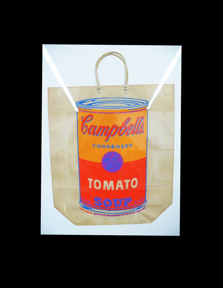 Andy Warhol Campbellâ??s Tomato Soup Can on Shopping Bag 3
