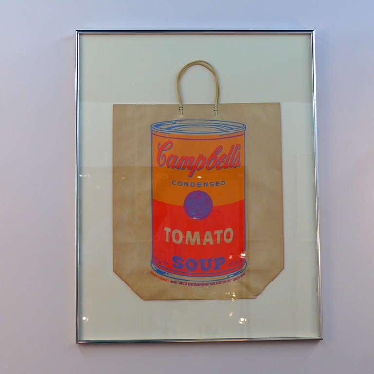 American Andy Warhol Campbellâ??s Tomato Soup Can on Shopping Bag