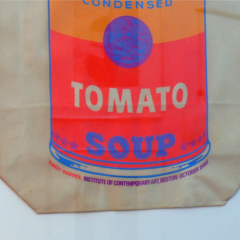 Andy Warhol Campbellâ??s Tomato Soup Can on Shopping Bag 1