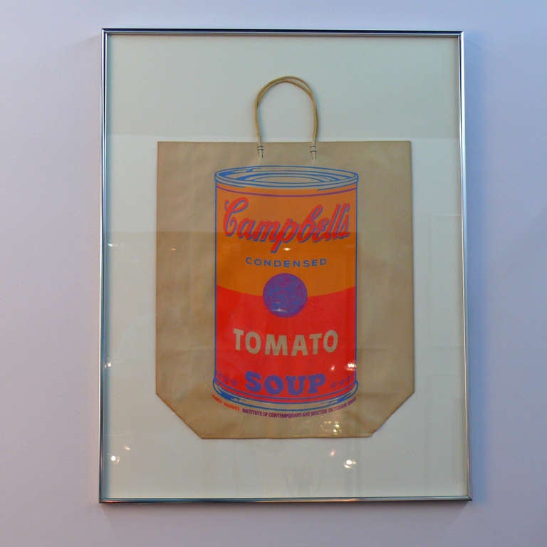 Andy Warhol Campbellâ??s Tomato Soup Can on Shopping Bag 2