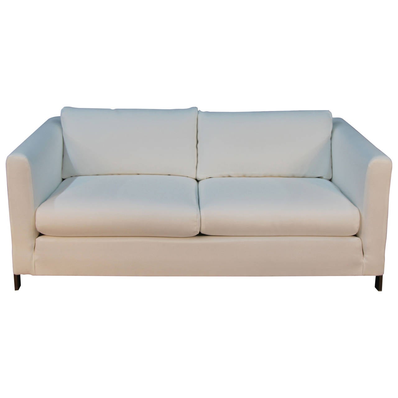 Pair Of Erwin Lambeth Bronze Frame Loveseats