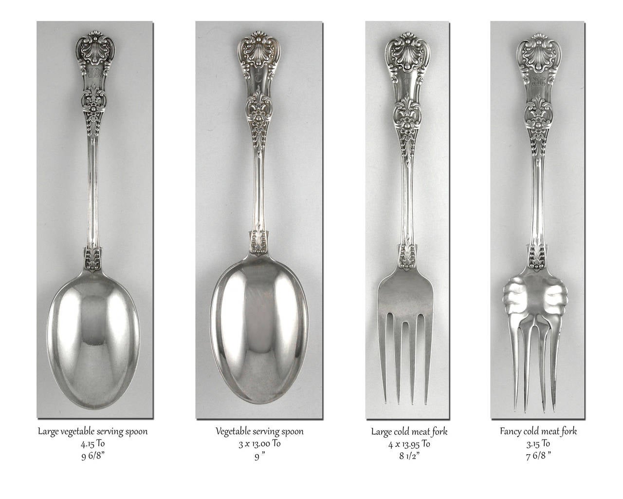 Tiffany & Co. 240 Piece Sterling Flatware Set In Excellent Condition For Sale In Bridport, CT