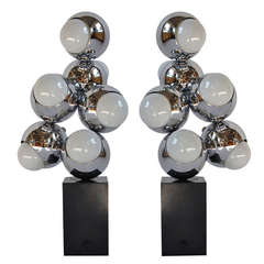 Pair of Atomic Table Lamps
