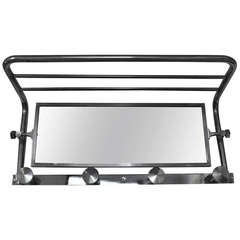 French Nickel Coat and Hat Rack