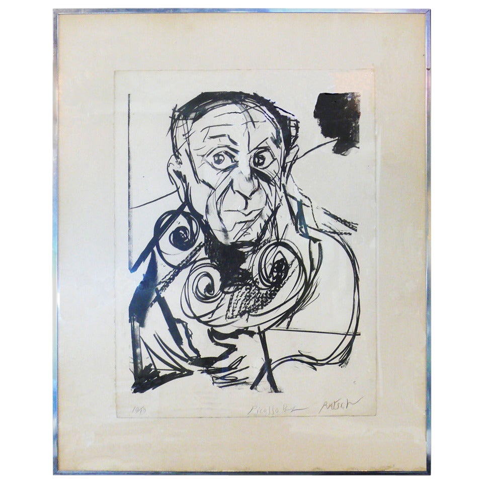 Alexander Rutsch Portrait of Picasso  For Sale