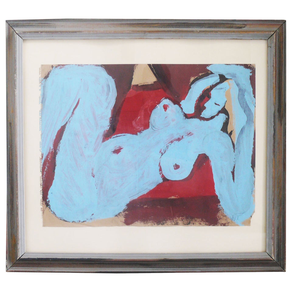 Alexander Rutsch Nude Abstract Painting For Sale
