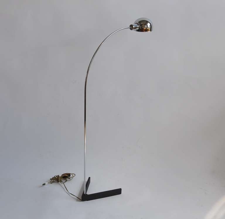 Late 20th Century Reading Lamp in Chrome by Casella, circa 1970s For Sale