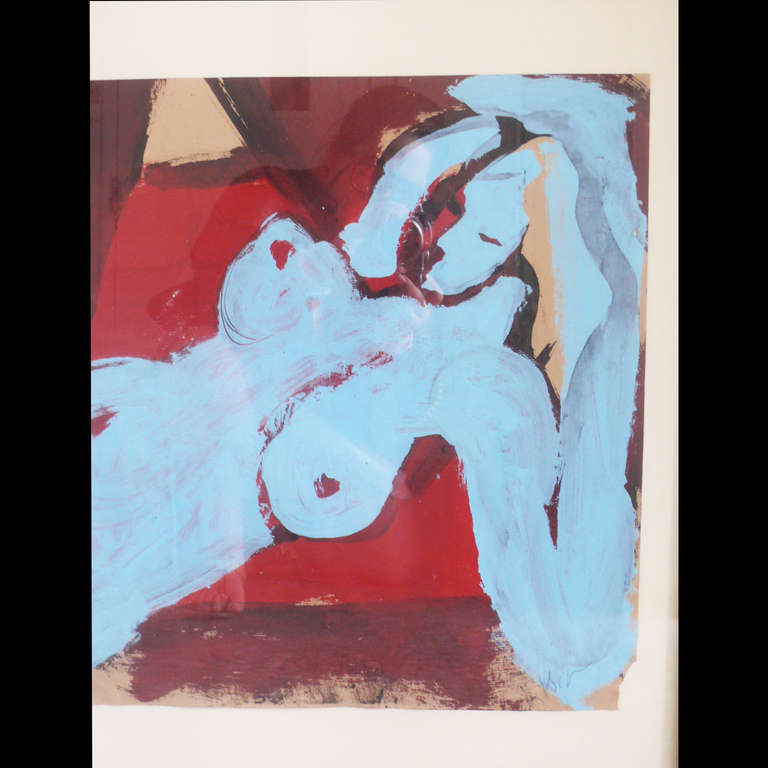 American Alexander Rutsch Nude Abstract Painting For Sale