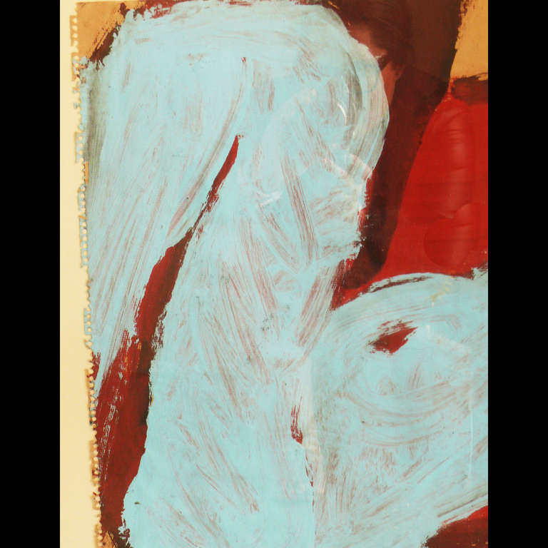 Late 20th Century Alexander Rutsch Nude Abstract Painting For Sale