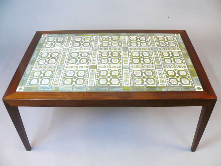 Mid-20th Century Rosewood Coffee Table Designed by Severin Hansen Jr.