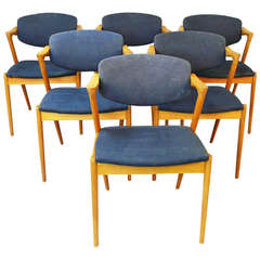Set of Six Kai Kristiansen Z-Chairs