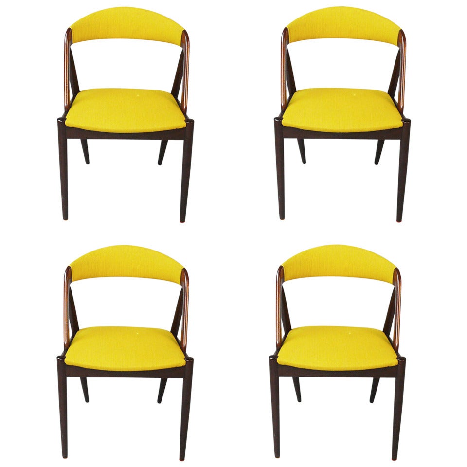 Set of Four Kai Kristiansen Dining Chairs Model 31