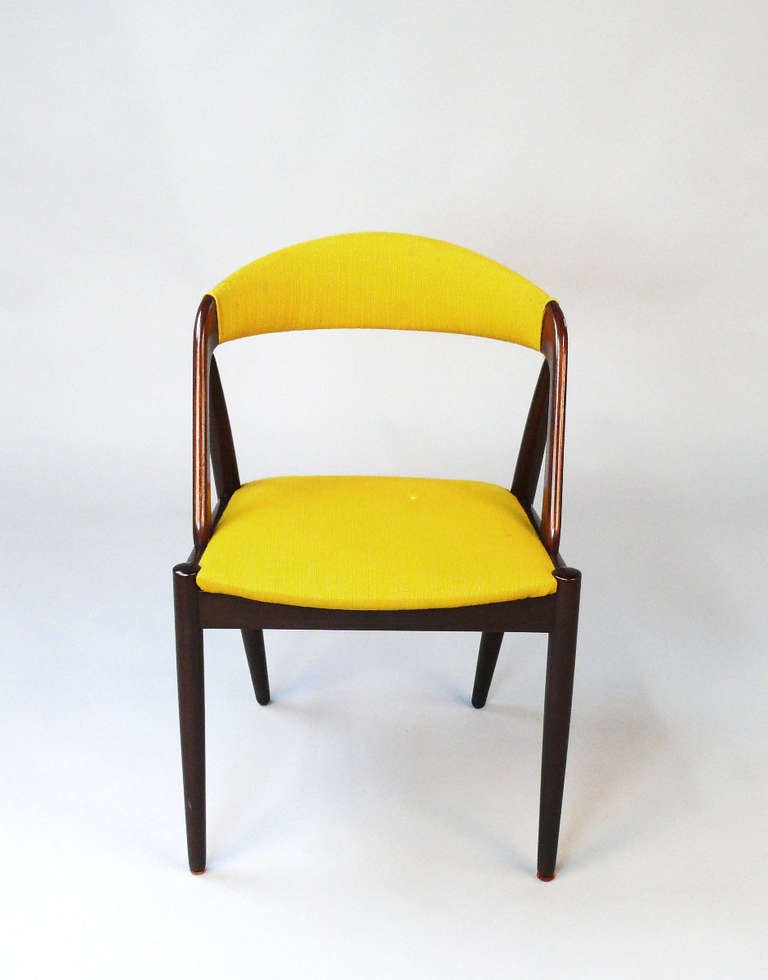 Scandinavian Modern Set of Four Kai Kristiansen Dining Chairs Model 31