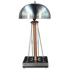 Spectacular “Heavenly Body” Mixed Metals Table Lamp