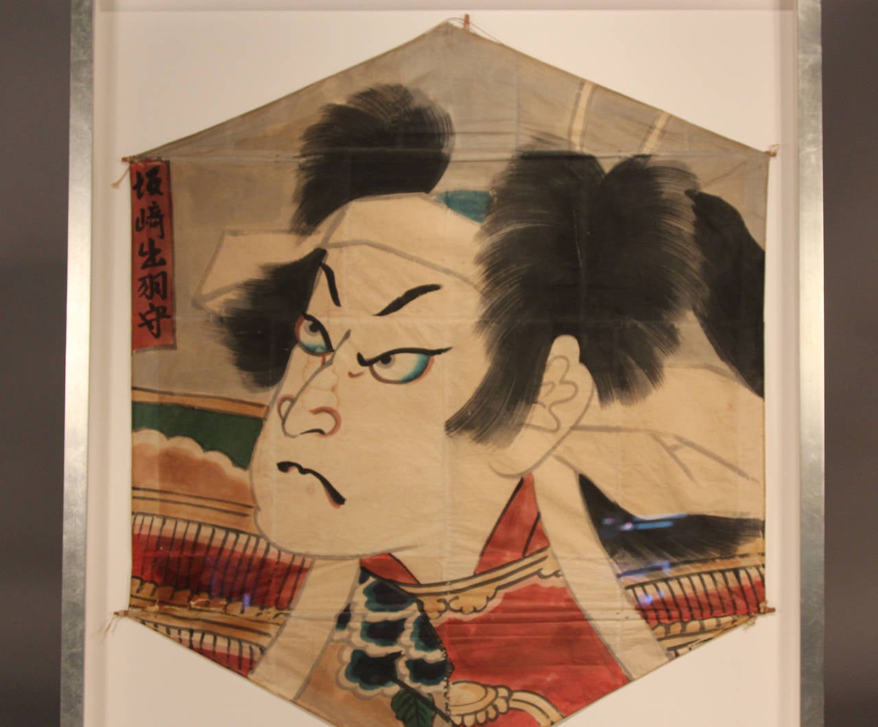 Japonisme 19th Century Japanese Fighting Kite Wall Art For Sale