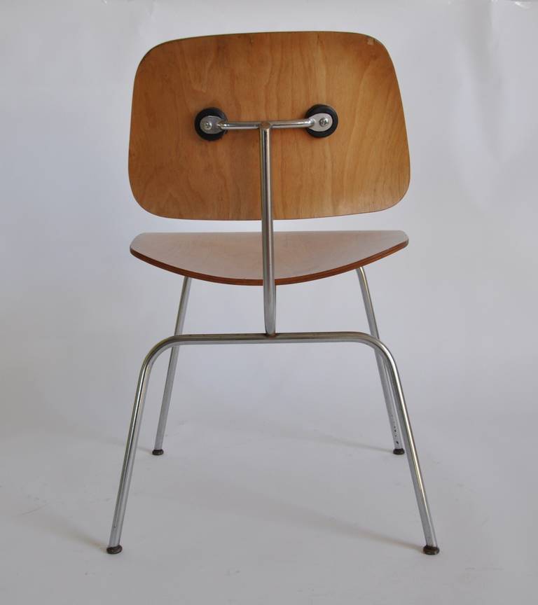 American Two Early DCM Chairs by Eames