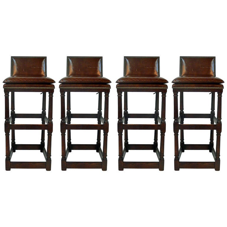Bar Stools With Backs Set Of 4 leather seat bar stools with backs set of 4 at 1stdibs Bar Stools With Backs Set Of 4 leather seat bar stools with backs set of 4 at 1stdibs