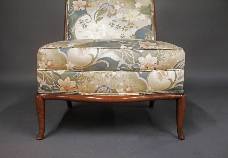 Mid-20th Century Robsjohn-Gibbings Slipper Chair for Widdicomb