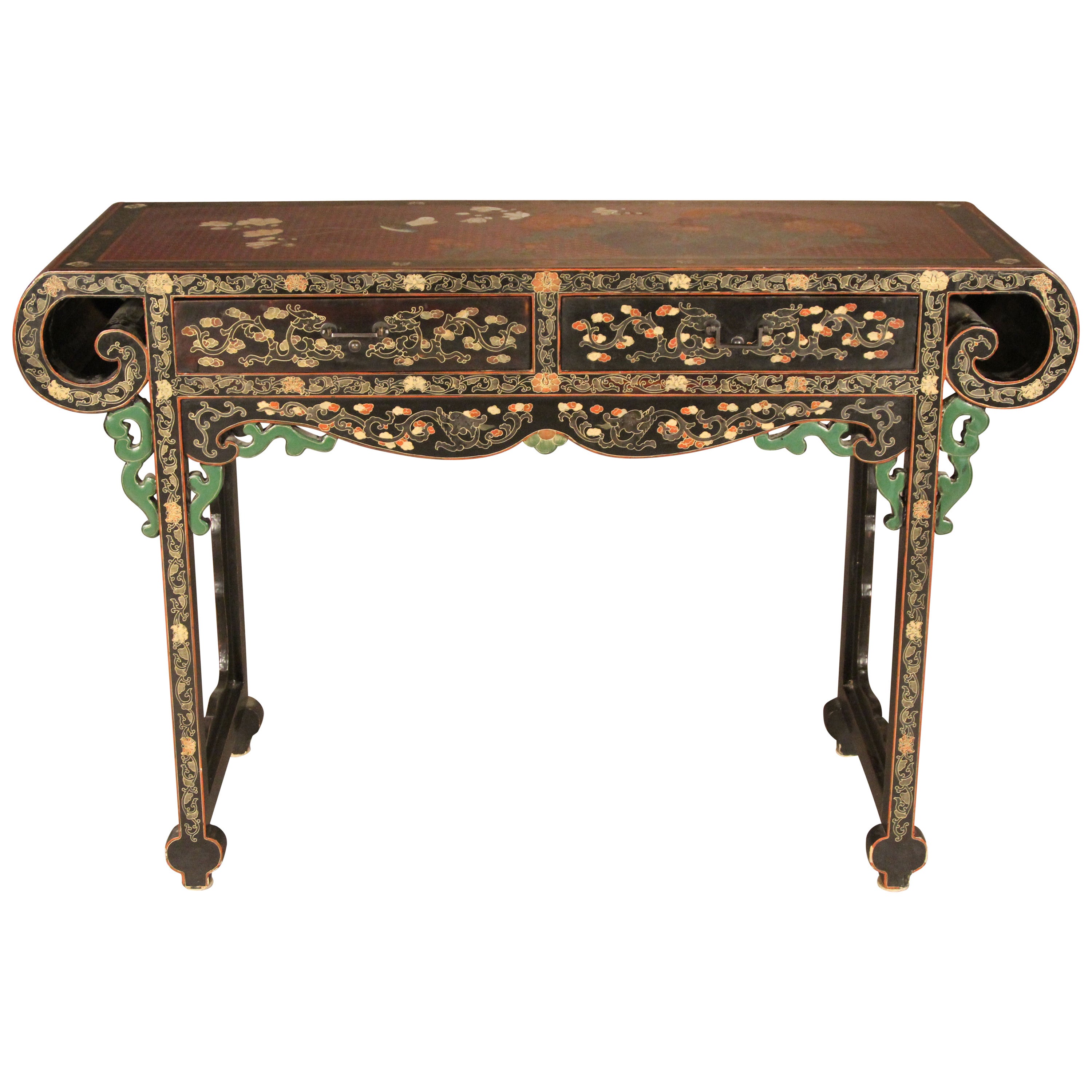 Chinese Lacquer Altar Table For Sale