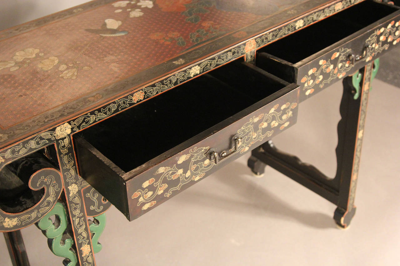 19th Century Chinese Lacquer Altar Table