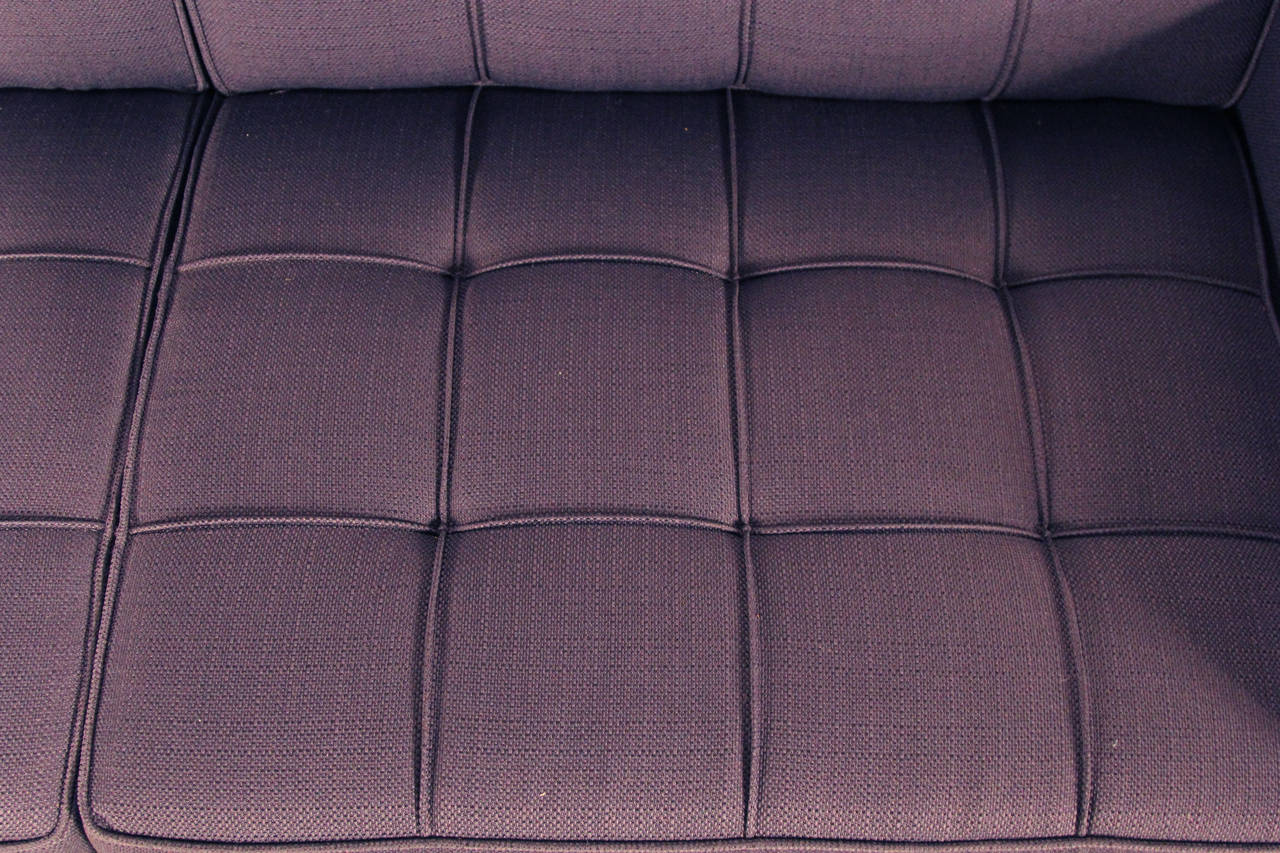 Newly Upholstered Knoll Sofa on Chrome Base 1