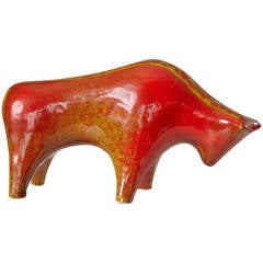 Vintage Ceramic Bull by Raymor