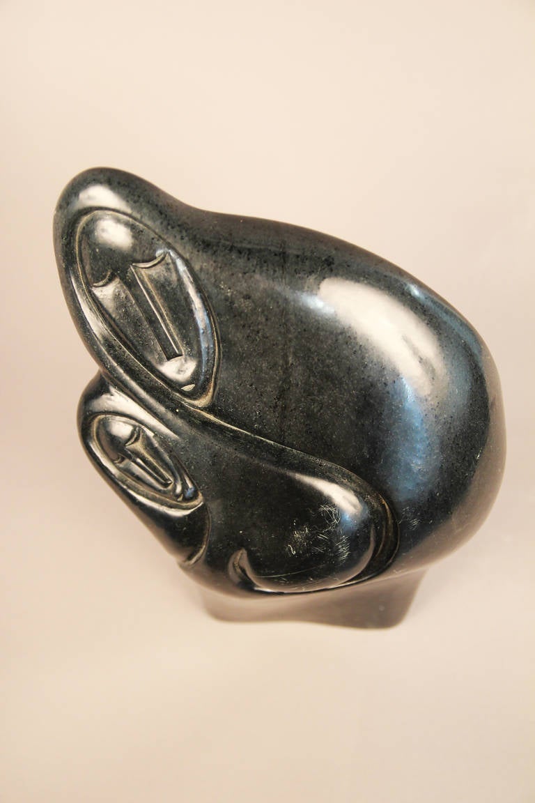 African Stone Sculpture by Zachariah Njobo For Sale 1
