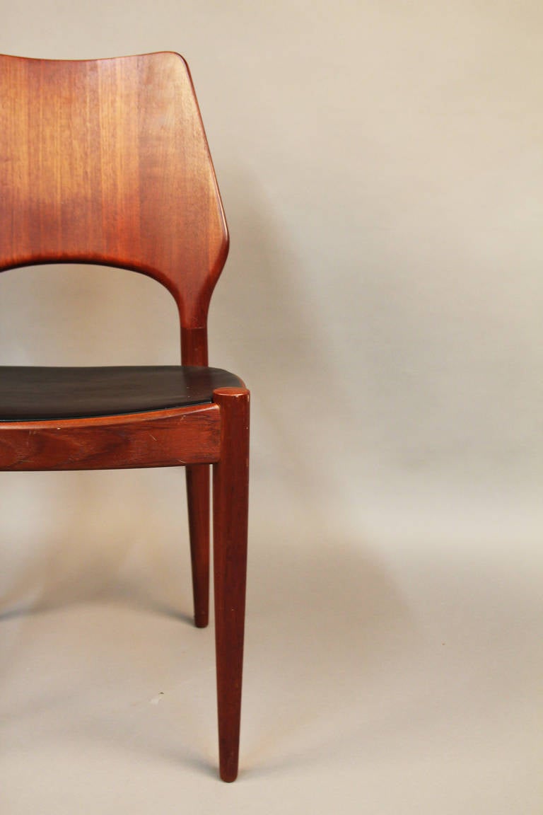 Teak Incredible Set of Six Hovmand Olsen Dining Chairs