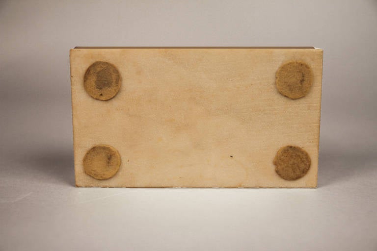 Art Deco Marble Lidded Box 3