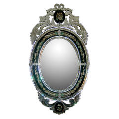 Antique Rare 19th Century Venetian Mirror