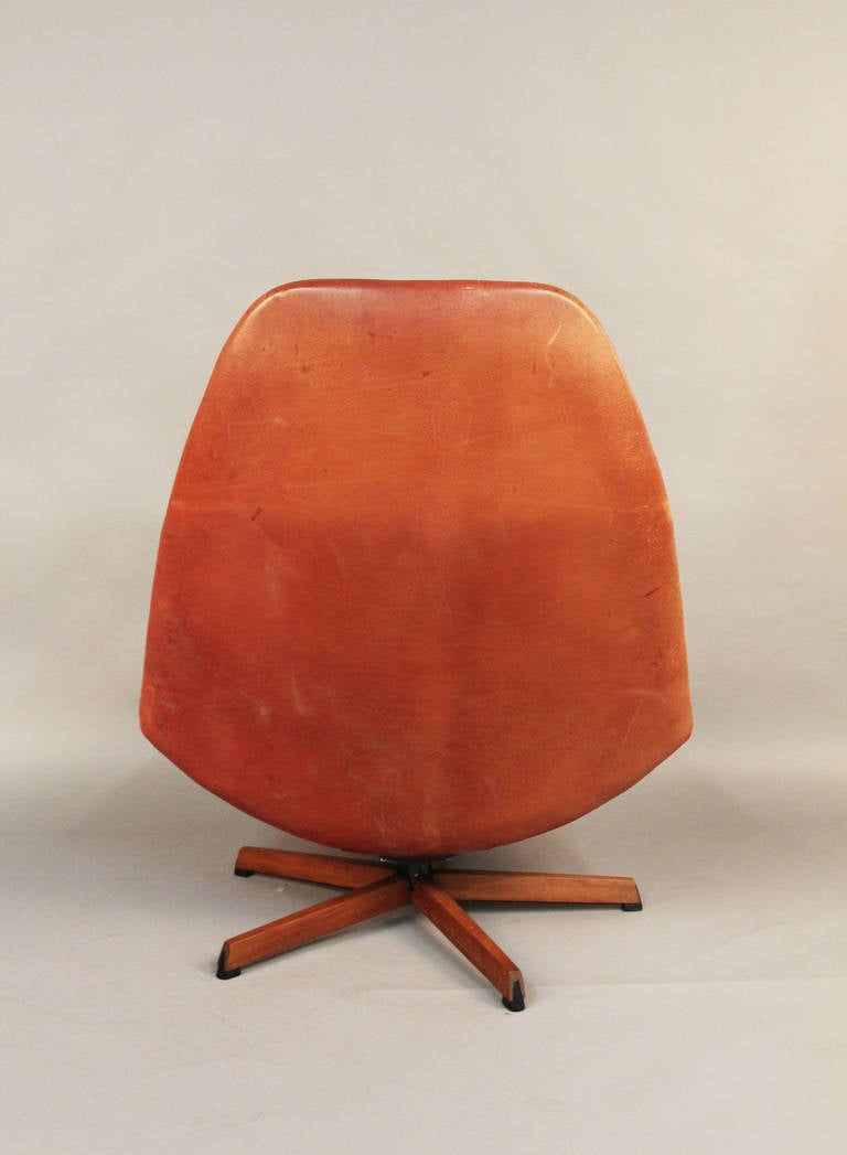 Sedia da salotto e ottomana danese di H. W. A. Klein 1