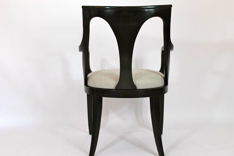 Set of Six Empire Style Dining Chairs by Kindel In Excellent Condition In Bridport, CT