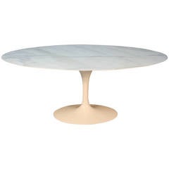 Saarinen Oval Marble-Top Dining Table