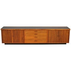John Stuart Free Standing Credenza with Tambour Doors and 5 Drawers