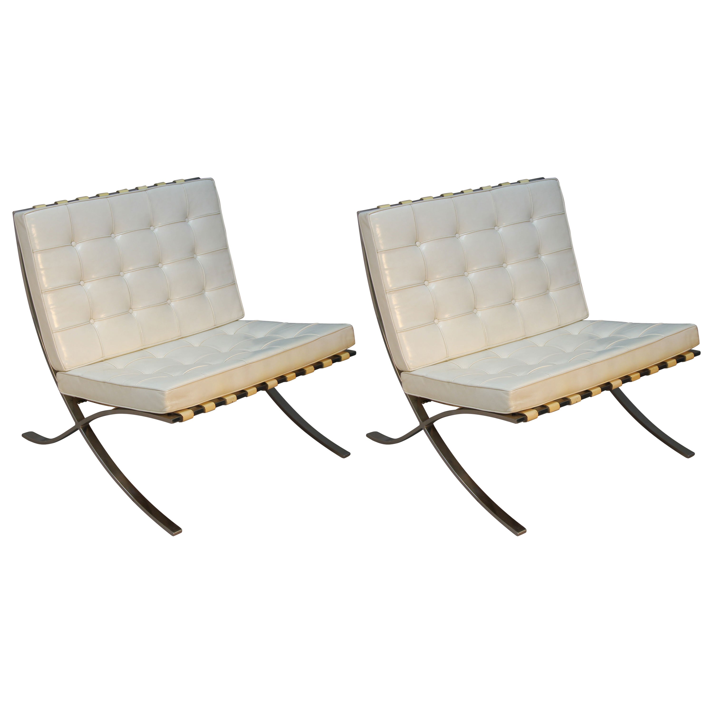 Mies Van Der Rohe for Knoll Barcelona Chairs
