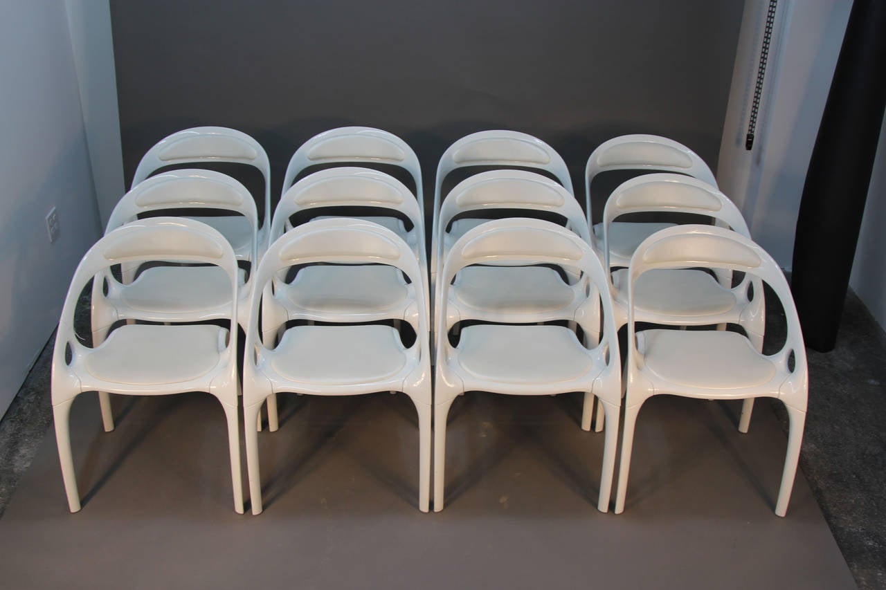 Set of 12 Ross Lovegrove Go Chairs for Bernhardt 1