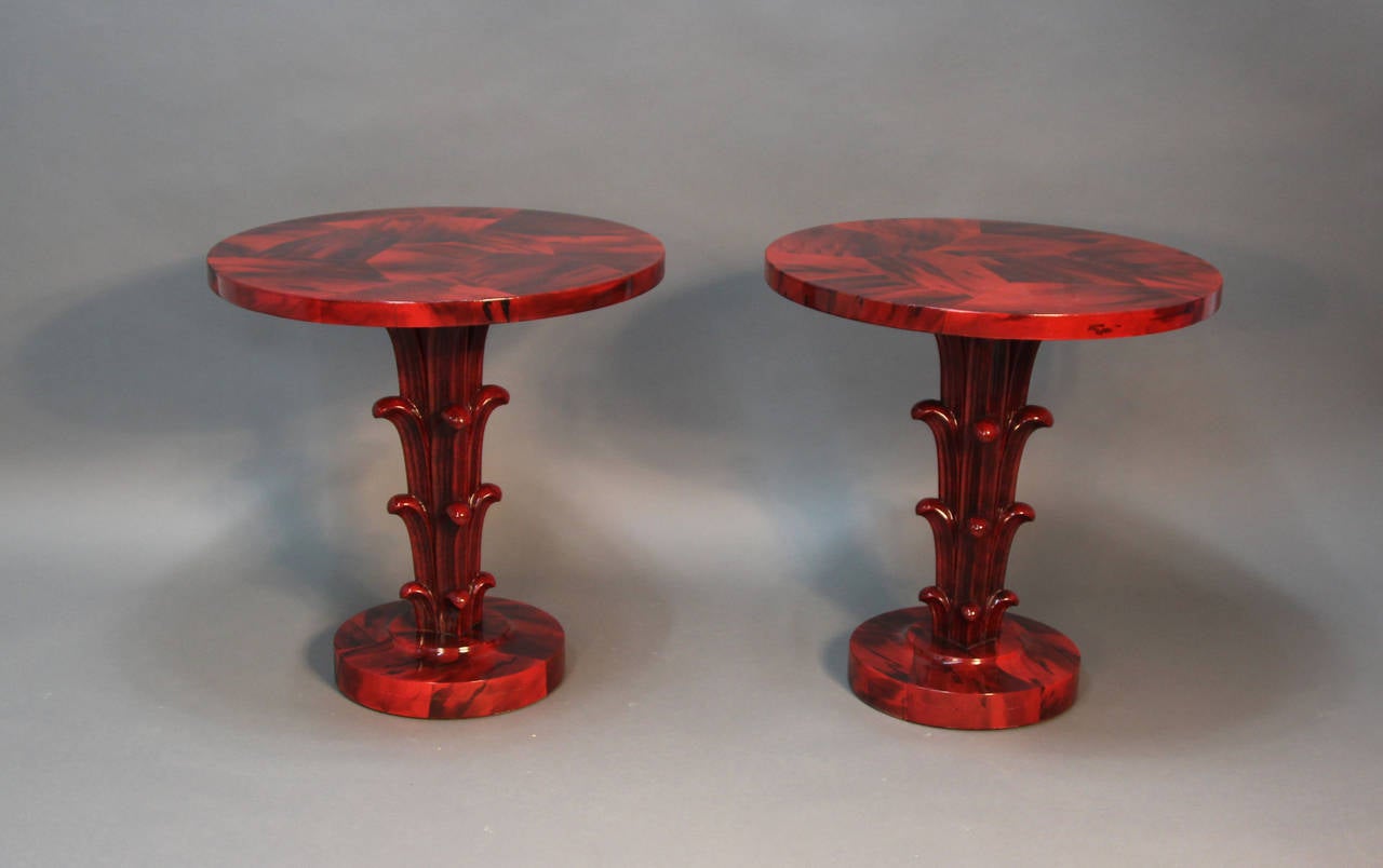 Art Deco Side Tables In Good Condition For Sale In Bridport, CT