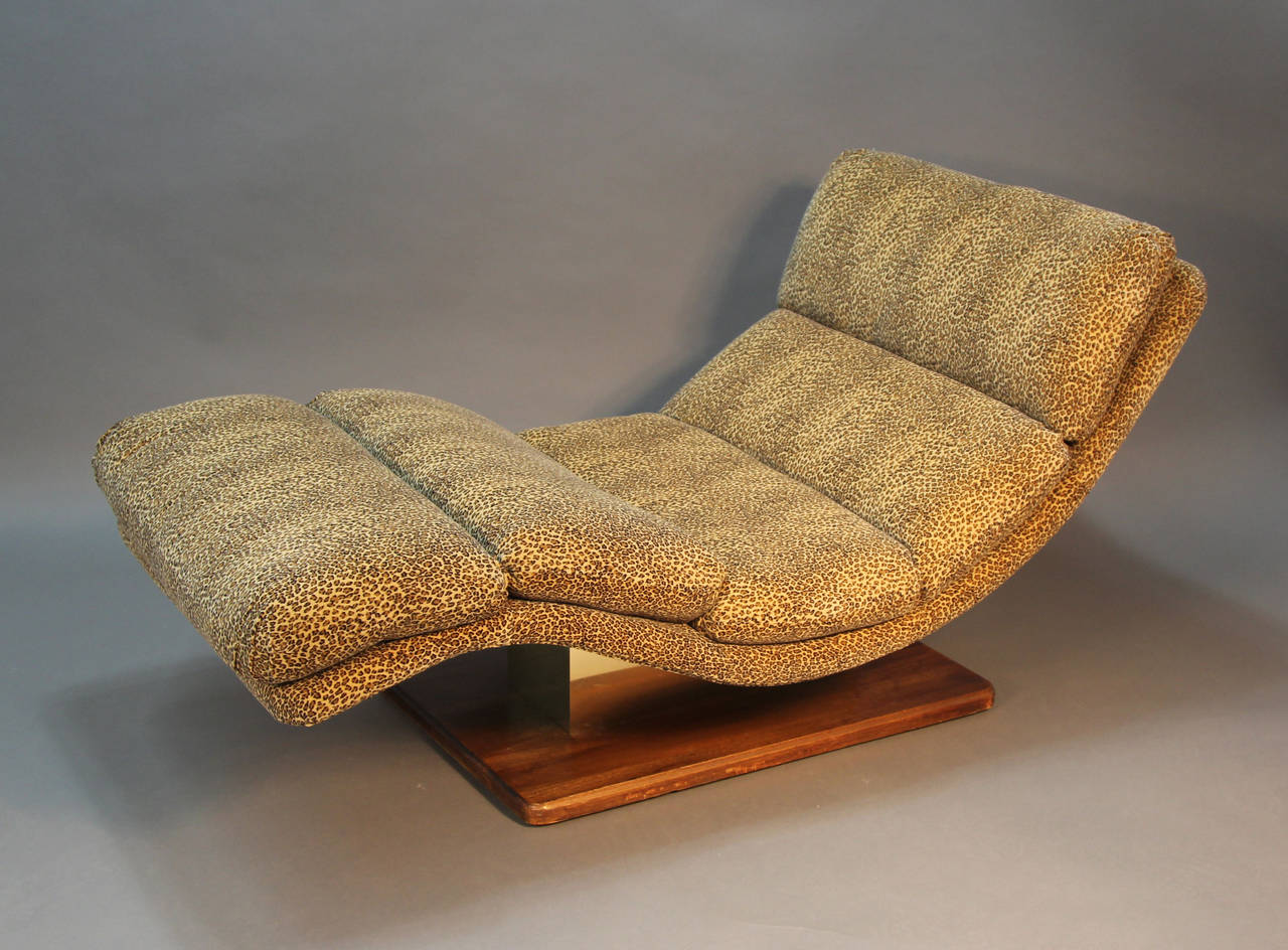leopard chaise lounge chair