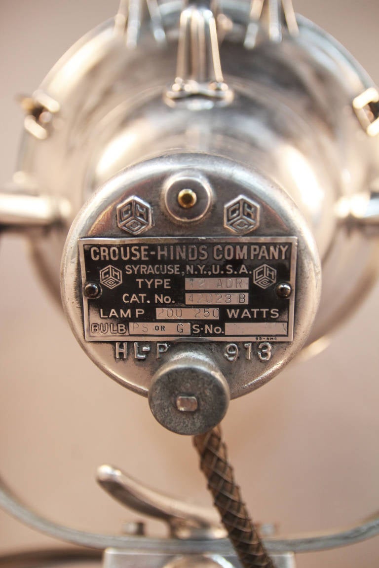 Vintage Crouse Hinds Search Light at 1stDibs | tiffany lighthouse lamp