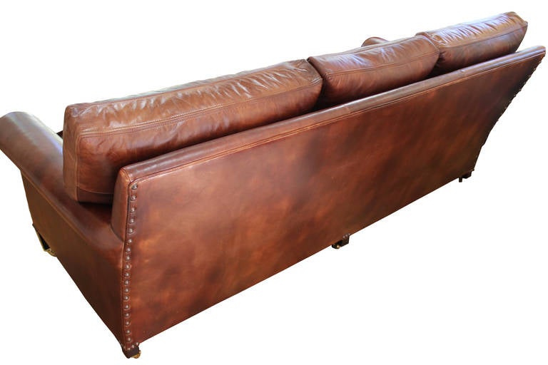 George Smith Leather Sofa in 