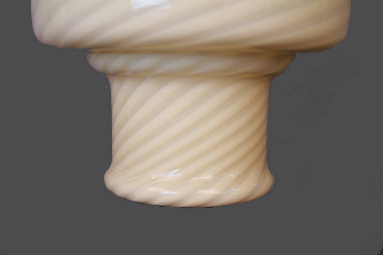 Vetri Handblown Murano Glass, Swirled Table Lamps 1