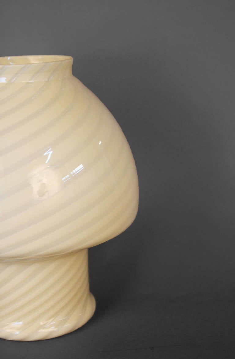 Vetri Handblown Murano Glass, Swirled Table Lamps 4