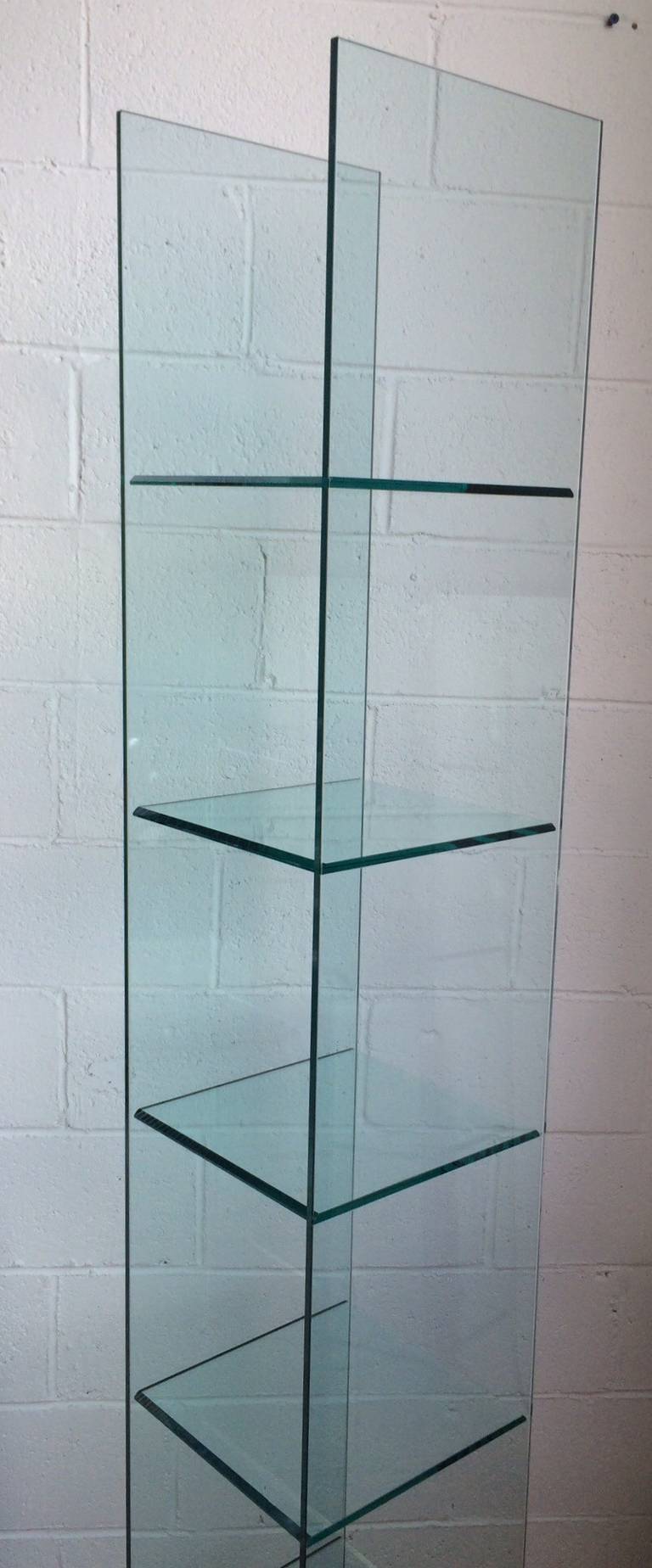Babele Glass Shelving Unit Tower Fiam At Stdibs - Babele Glass Shelving Unit Tower Fiam babele glass shelving unit tower fiam at stdibs - babele glass shelving unit tower fiam