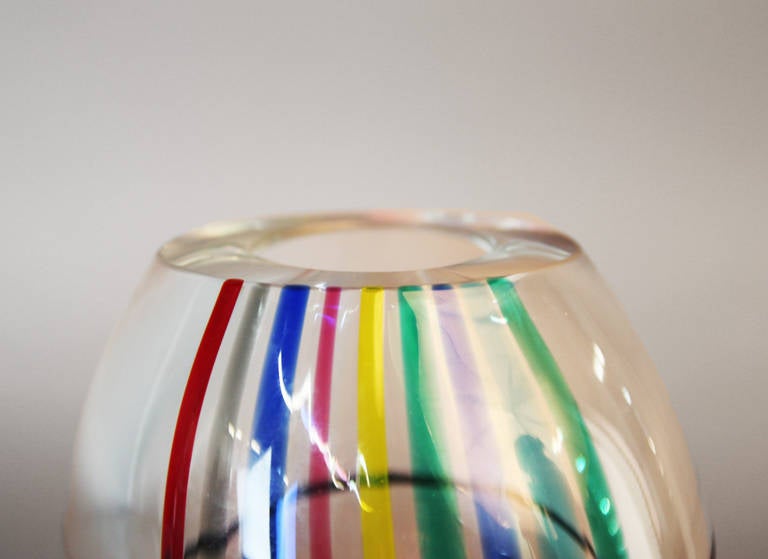 Murano Glass Vase designed by Livio Seguso For Sale 4