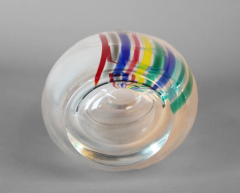 Murano Glass Vase designed by Livio Seguso For Sale 5