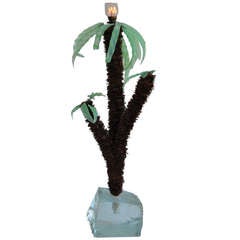 Vintage Palm Tree Lamp - France