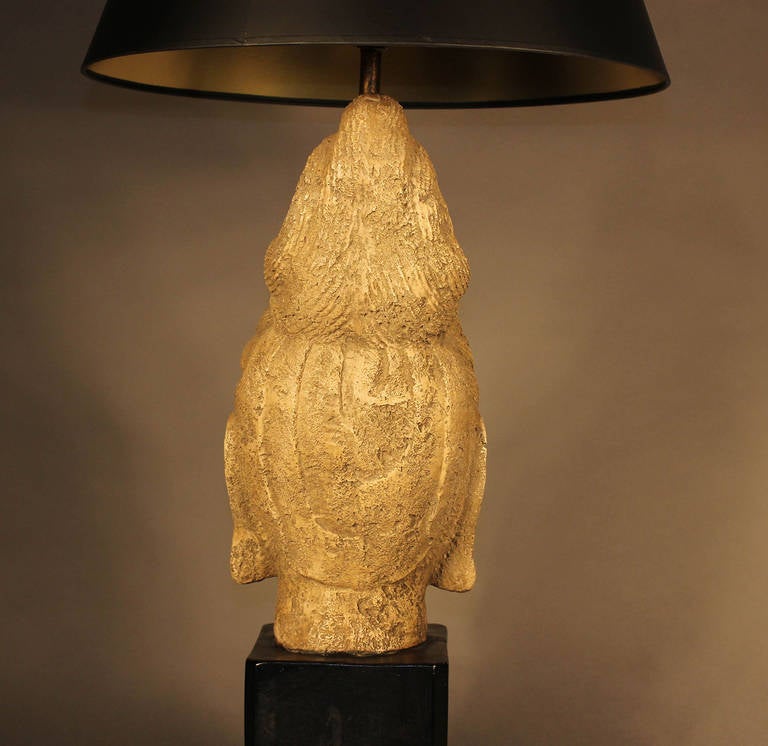 Intonaco Lampada Buddha di James Mont in vendita