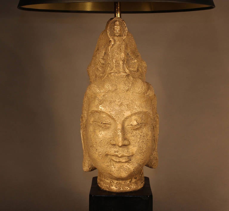 Metà XX secolo Lampada Buddha di James Mont in vendita